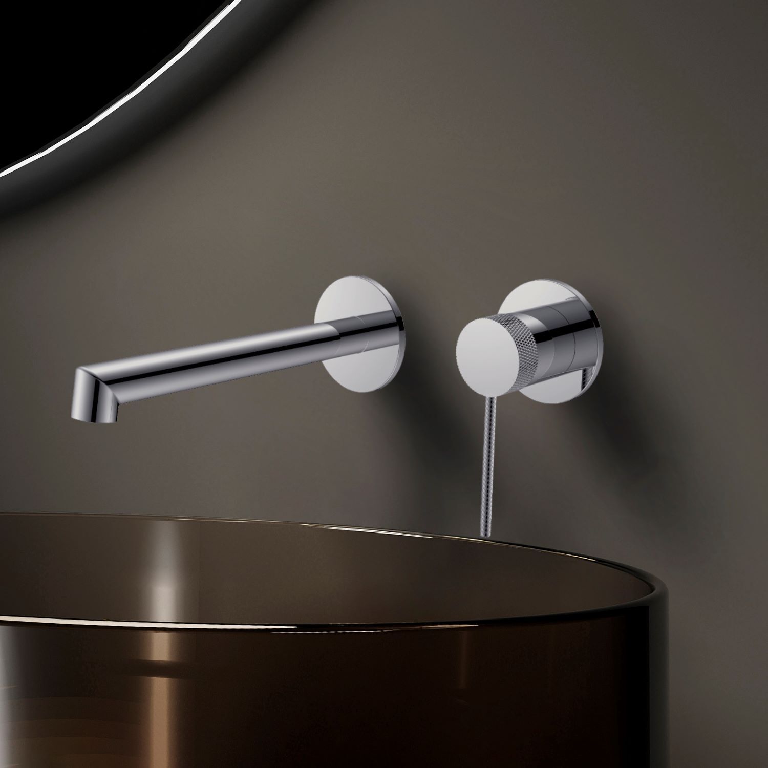 Смеситель Vincea Rim VBFW-2RM1CH для раковины, встраиваемый, цвет хром - фото 1