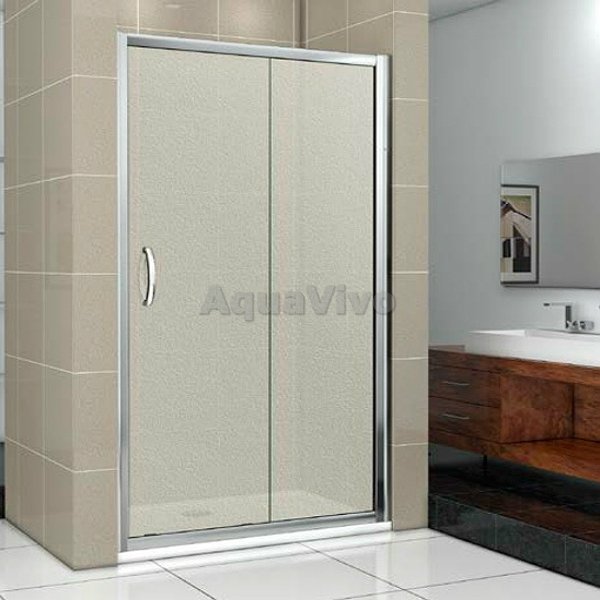 Душевая дверь Good Door Infinity WTW-120-G-CH 120, стекло грейп, профиль хром - фото 1