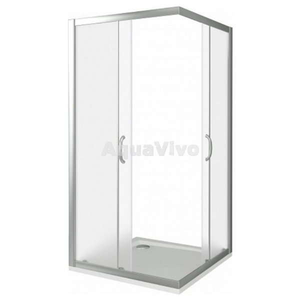 Душевой уголок Good Door Infinity CR-80-G-CH 80х80, стекло грейп, профиль хром - фото 1