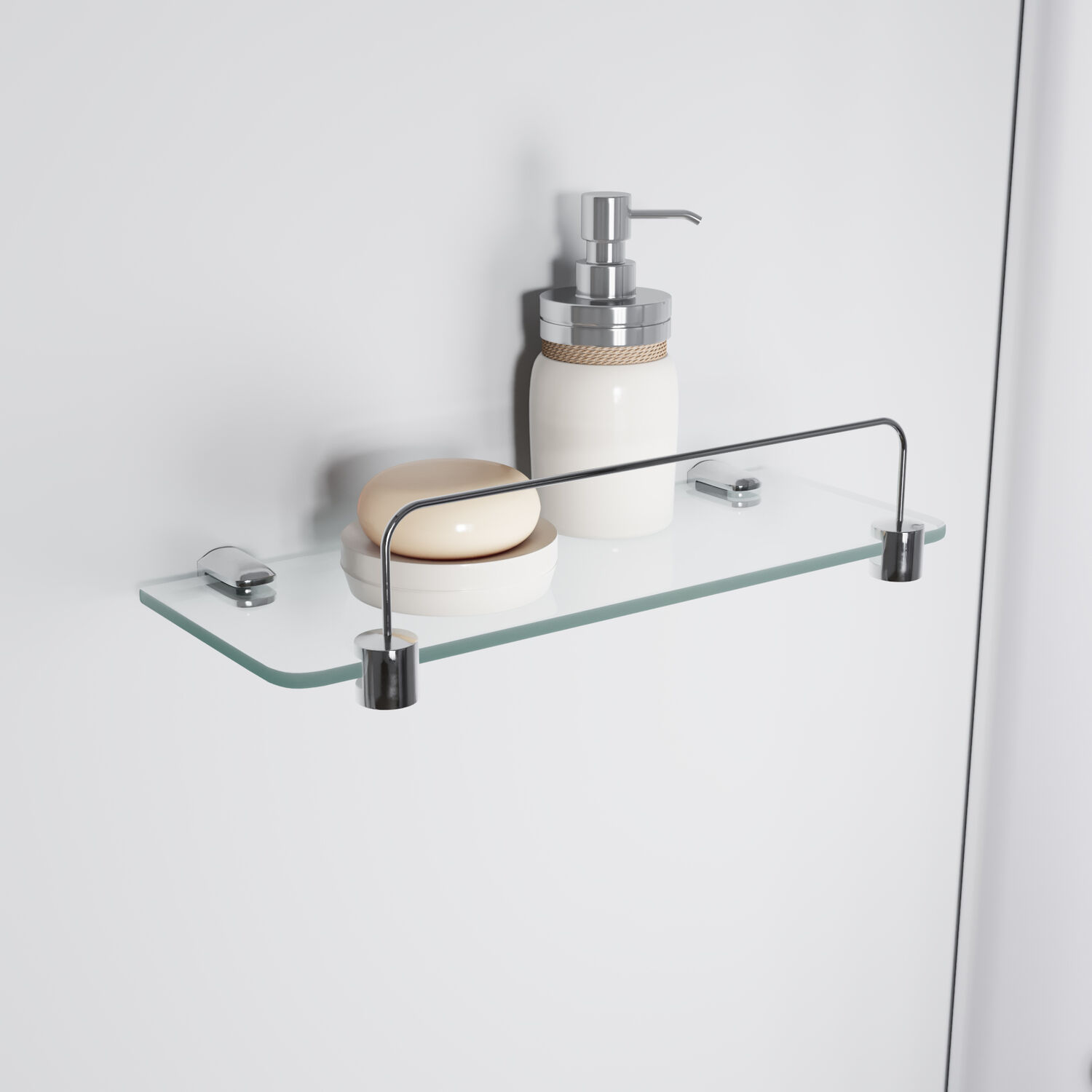 Полка Niagara Promo P00MT для душевой кабины, 30 см, цвет хром  - фото 1