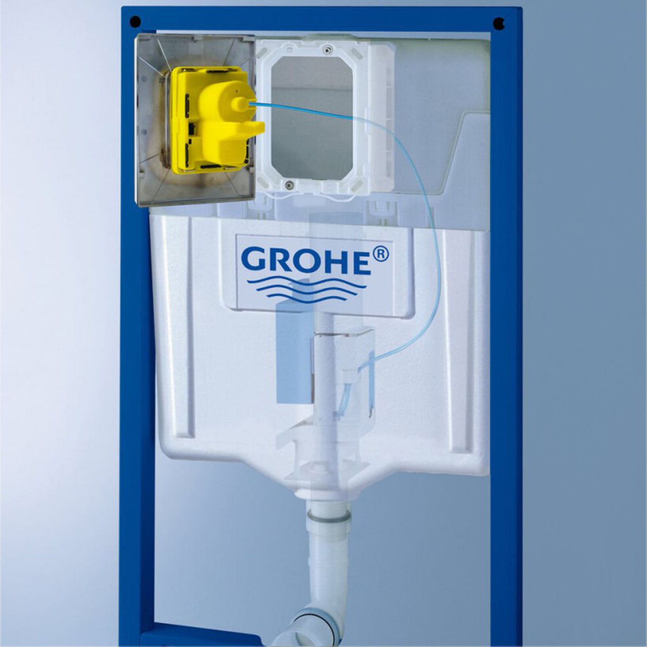 Комплект: Инсталляция Grohe 4 в 1 38929000 кнопка хром+Verna JK3021022 белый унитаз