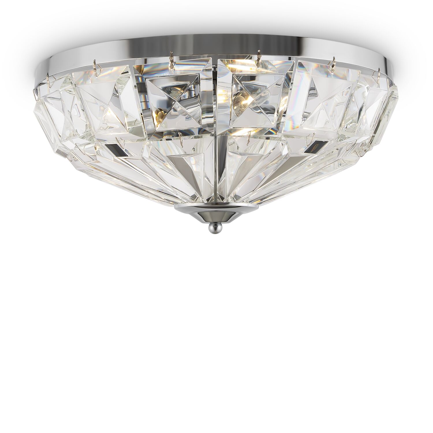 Потолочный светильник Maytoni Facet MOD094CL-04CH, арматура хром, плафон хрусталь прозрачный
