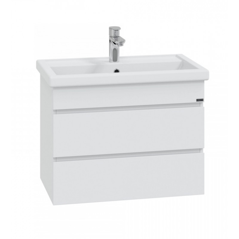 Тумба под раковину Санта Марс 70 подвесная, с 2 ящиками, цвет белый - фото 1