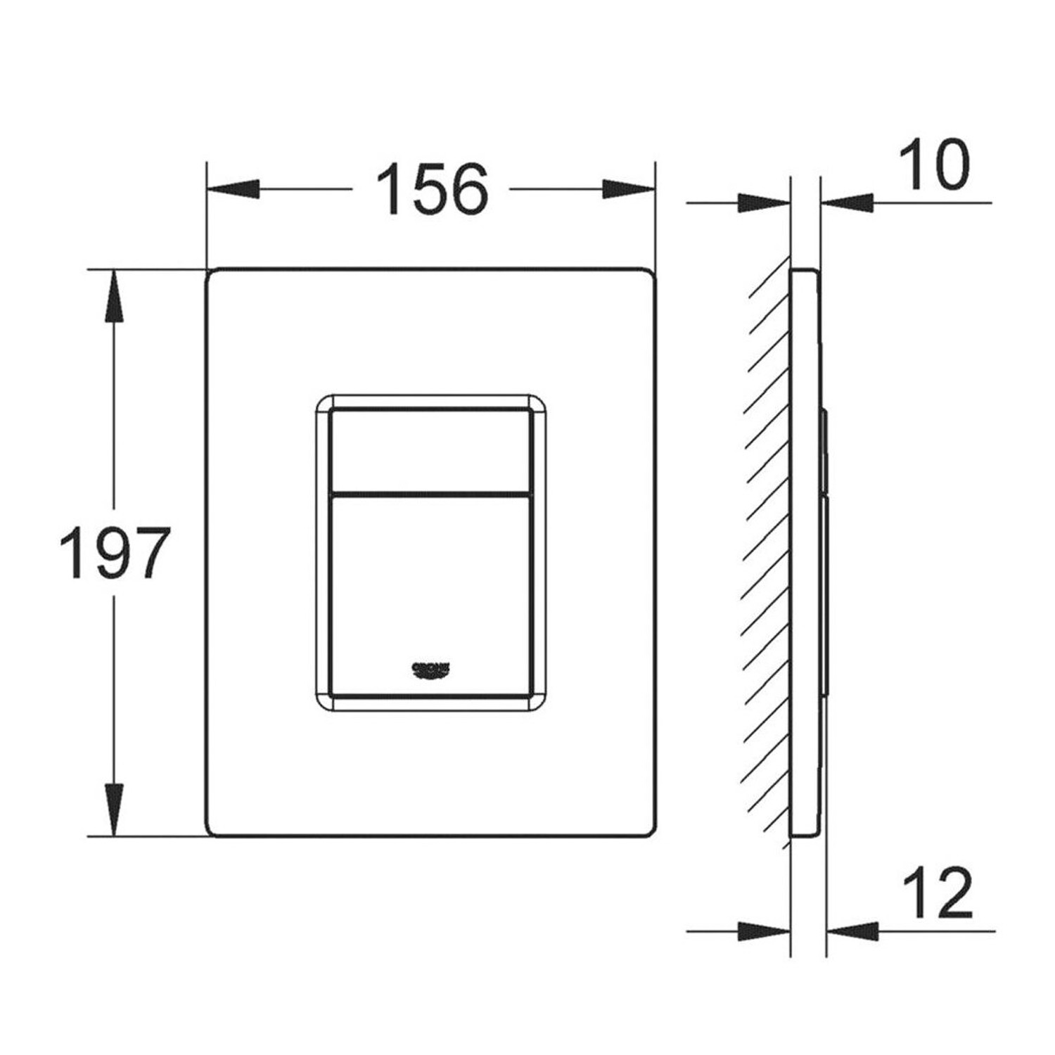 Комплект: Инсталляция Grohe 38811KF0 черная кнопка+Stella JK1061016 белый унитаз
