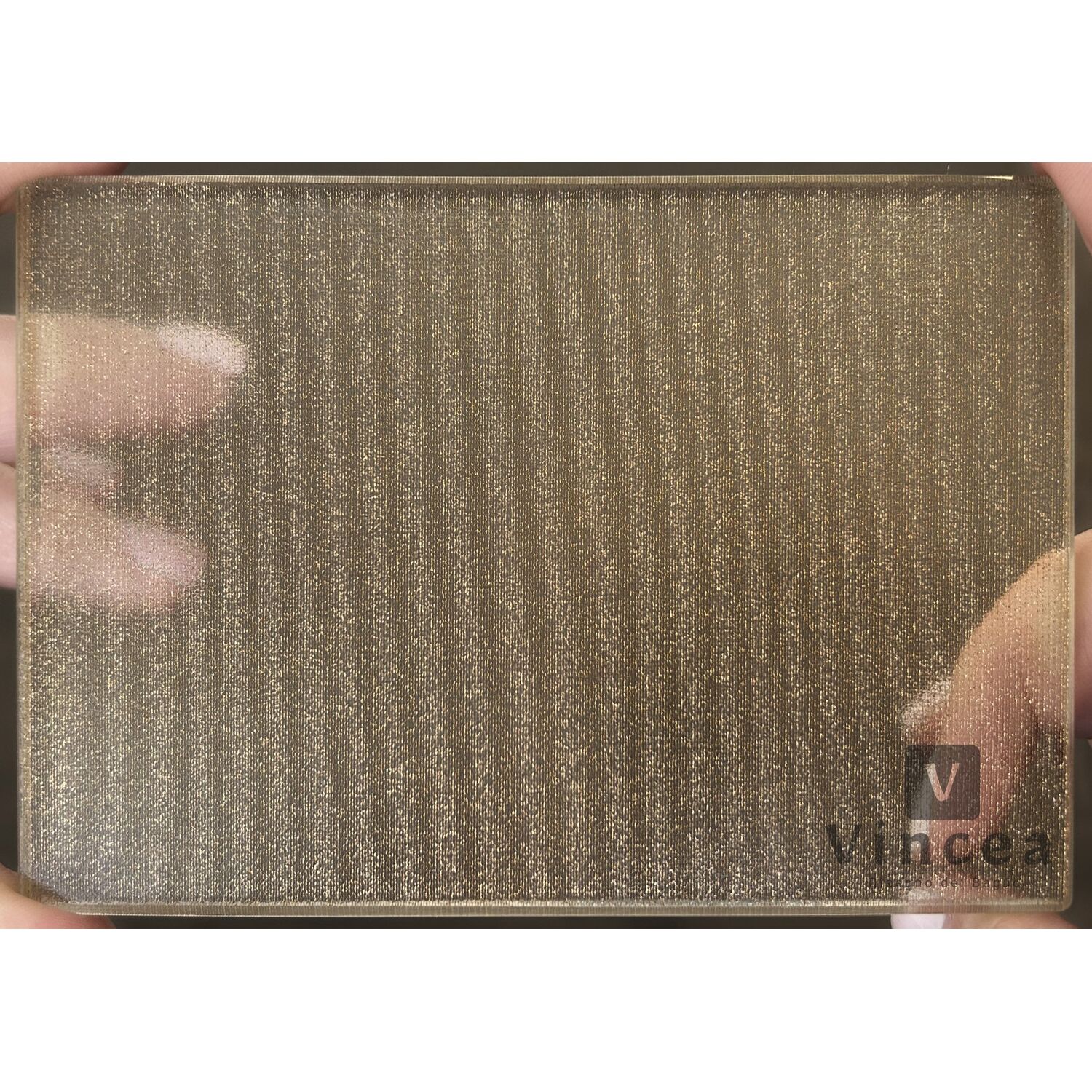 Душевая перегородка Vincea Walk-In VSW-7HS 100x200, стекло ламинированное с золотыми нитями, профиль брашированное золото - фото 1