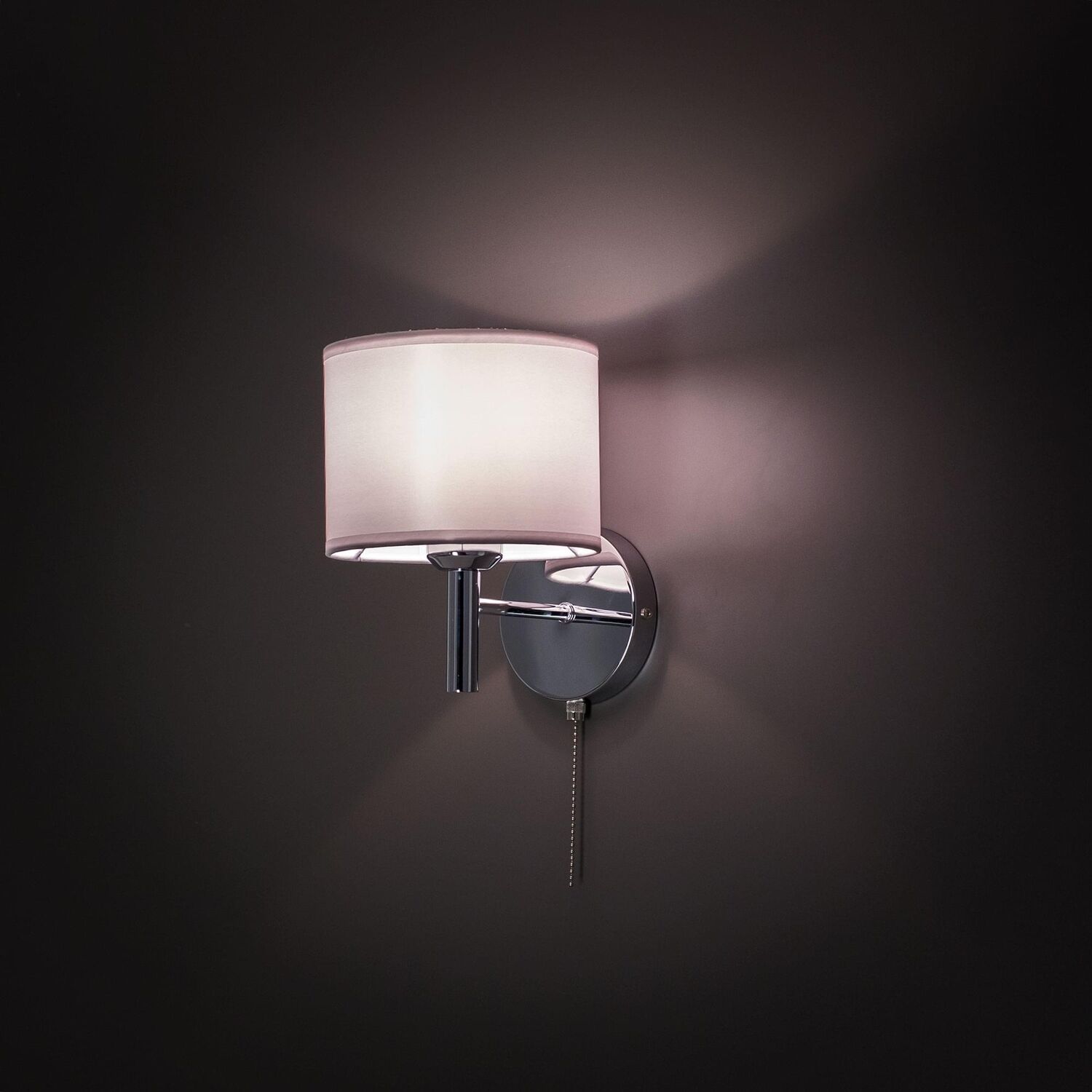 Бра Citilux Аврора CL463310, арматура хром, плафоны текстиль белый - фото 1