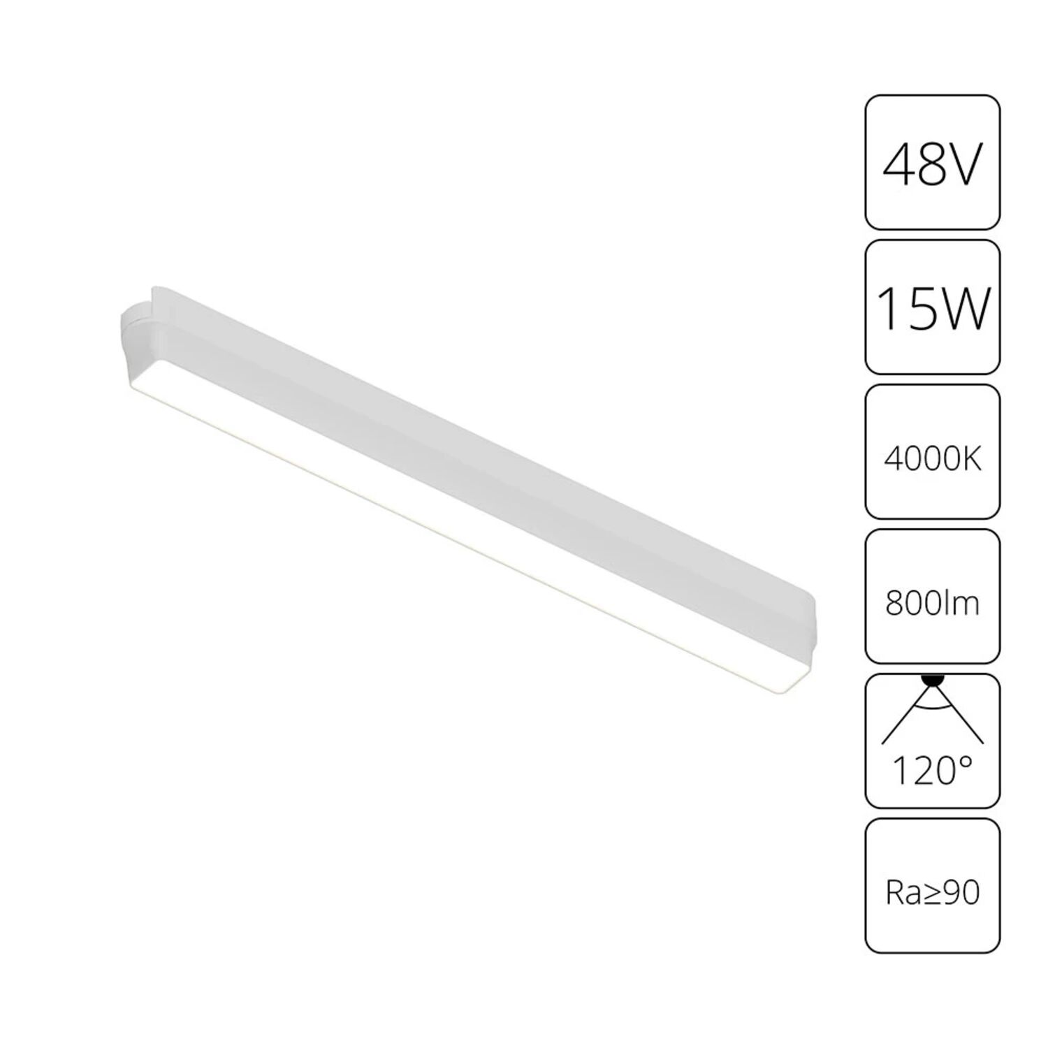 Магнитный трековый светильник Arte Lamp Rapid A6168PL-1WH, арматура белая   