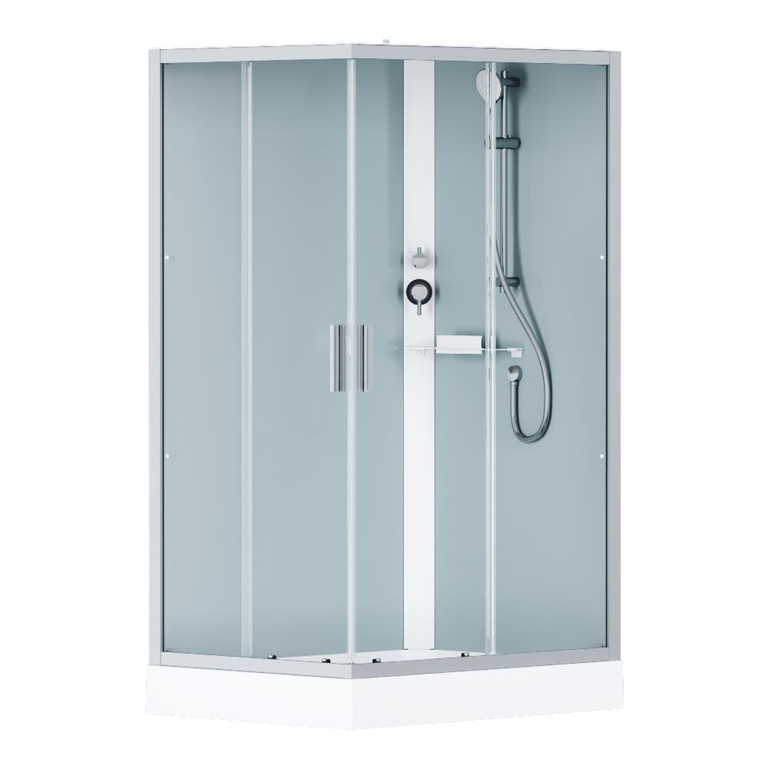 Душевая кабина AM.PM Gem W90C-404-12090MT 120x90, стекло прозрачное, профиль хром матовый