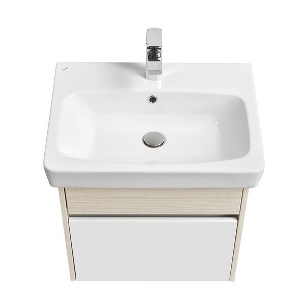 Мебель для ванной Акватон Верди Pro 60, цвет белый / ясень фабрик