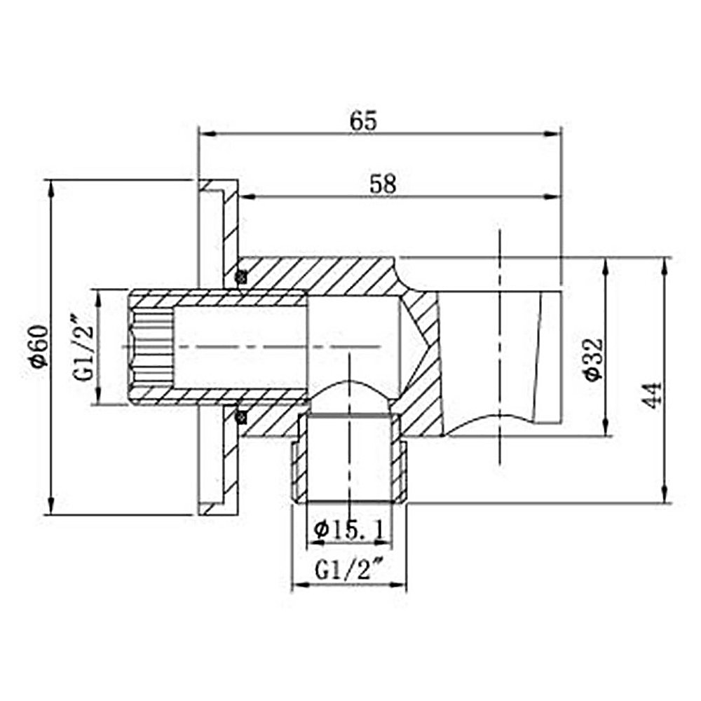 Подключение шланга Vincea VSC-31MB, с держателем для душа, цвет матовый черный - фото 1