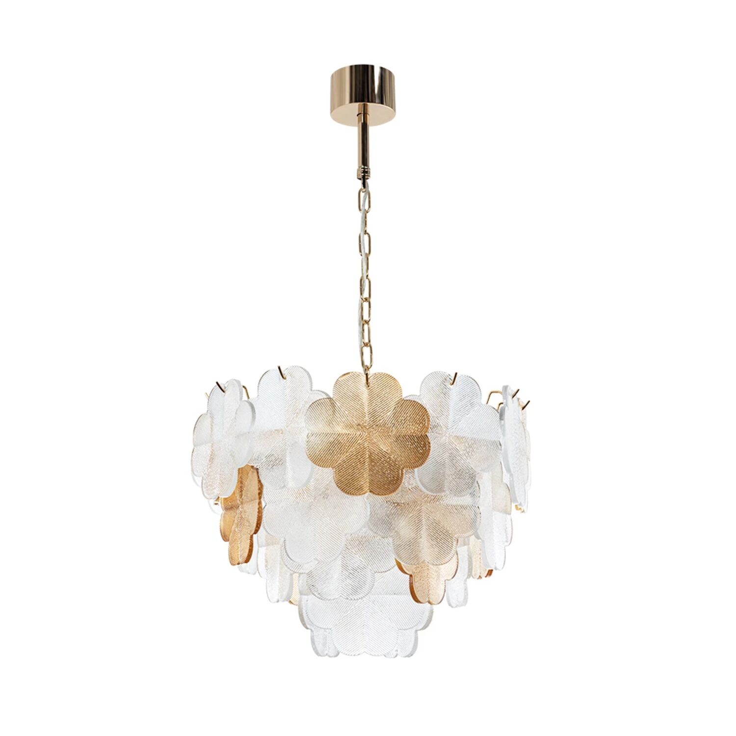 Подвесная люстра Arte Lamp Mallika A4077LM-6GO, арматура золото, плафон стекло прозрачное