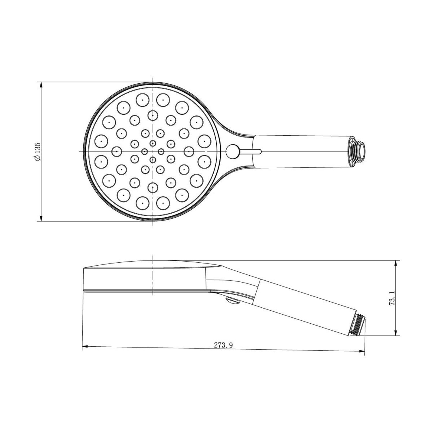 Душевой гарнитур Vincea Inspire VSHN-3I2HMB, цвет черный - фото 1