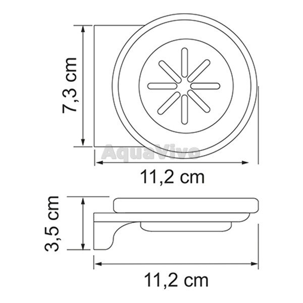 Мыльница WasserKRAFT Kammel K-8329, цвет хром