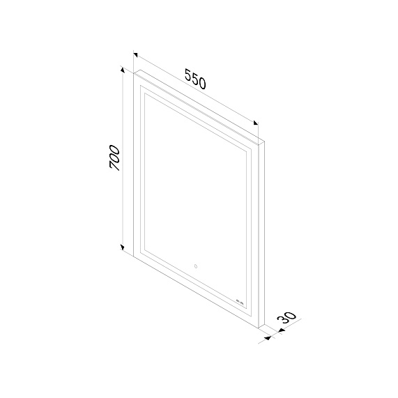 Мебель для ванной AM.PM Gem 50 подвесная, цвет белый глянец