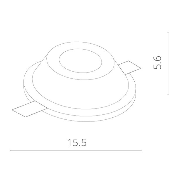 Точечный светильник Arte Lamp Invisible A9215PL-1WH, арматура белая, 16х16 см - фото 1