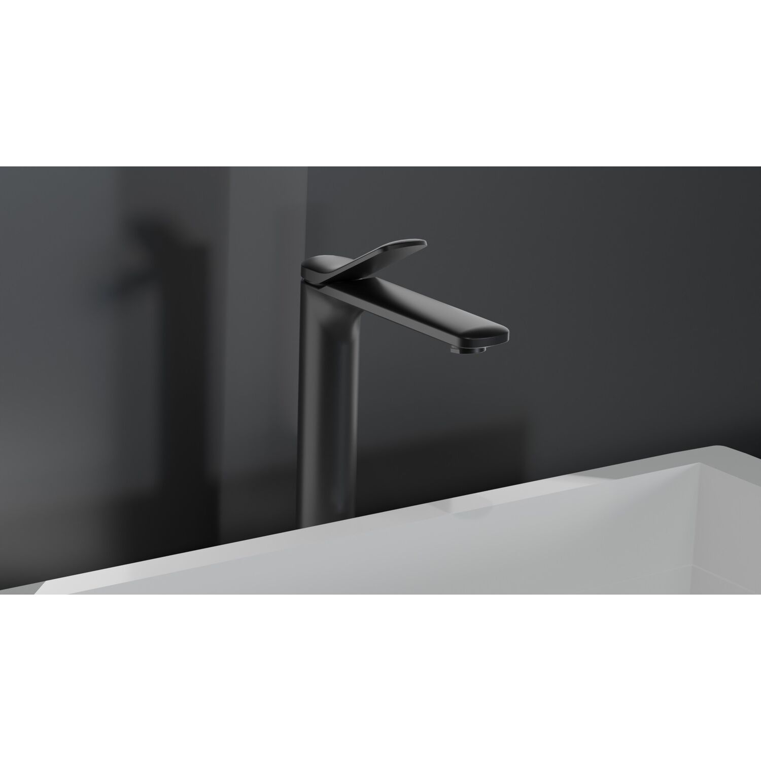Смеситель Boch Mann Bernina B XL BM9629 для раковины, цвет черный  - фото 1