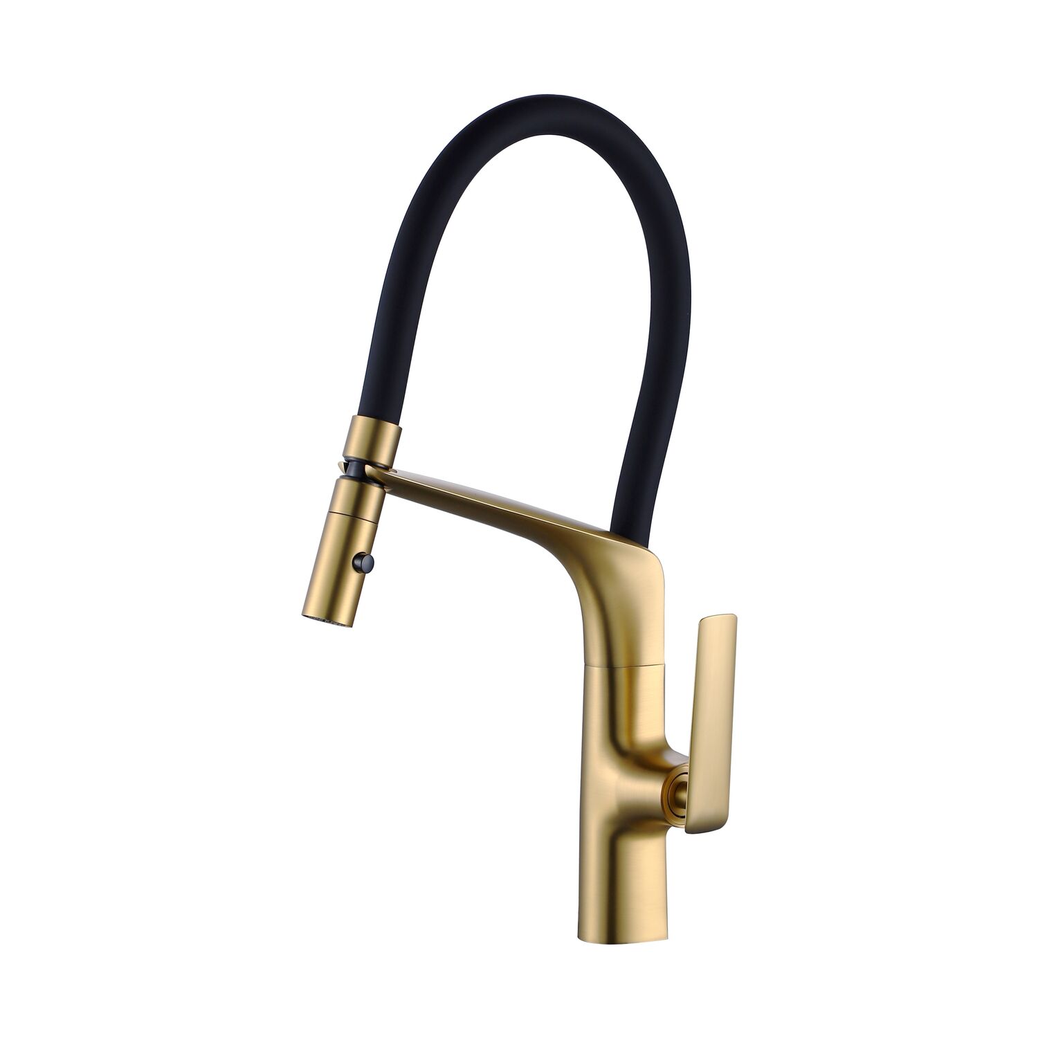 Смеситель Vincea VKF-115BG для кухни, с гибким изливом, цвет брашированное золото