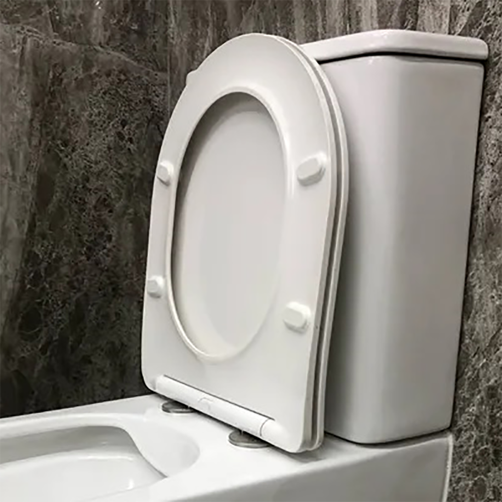Сиденье CeruttiSPA Adige / Ticino CT9440 для унитаза, с микролифтом, цвет белый - фото 1