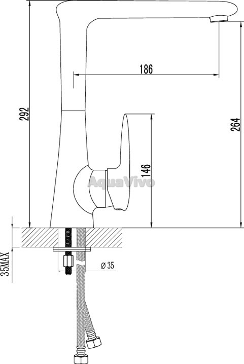 Смеситель Lemark Status LM4405C для кухни