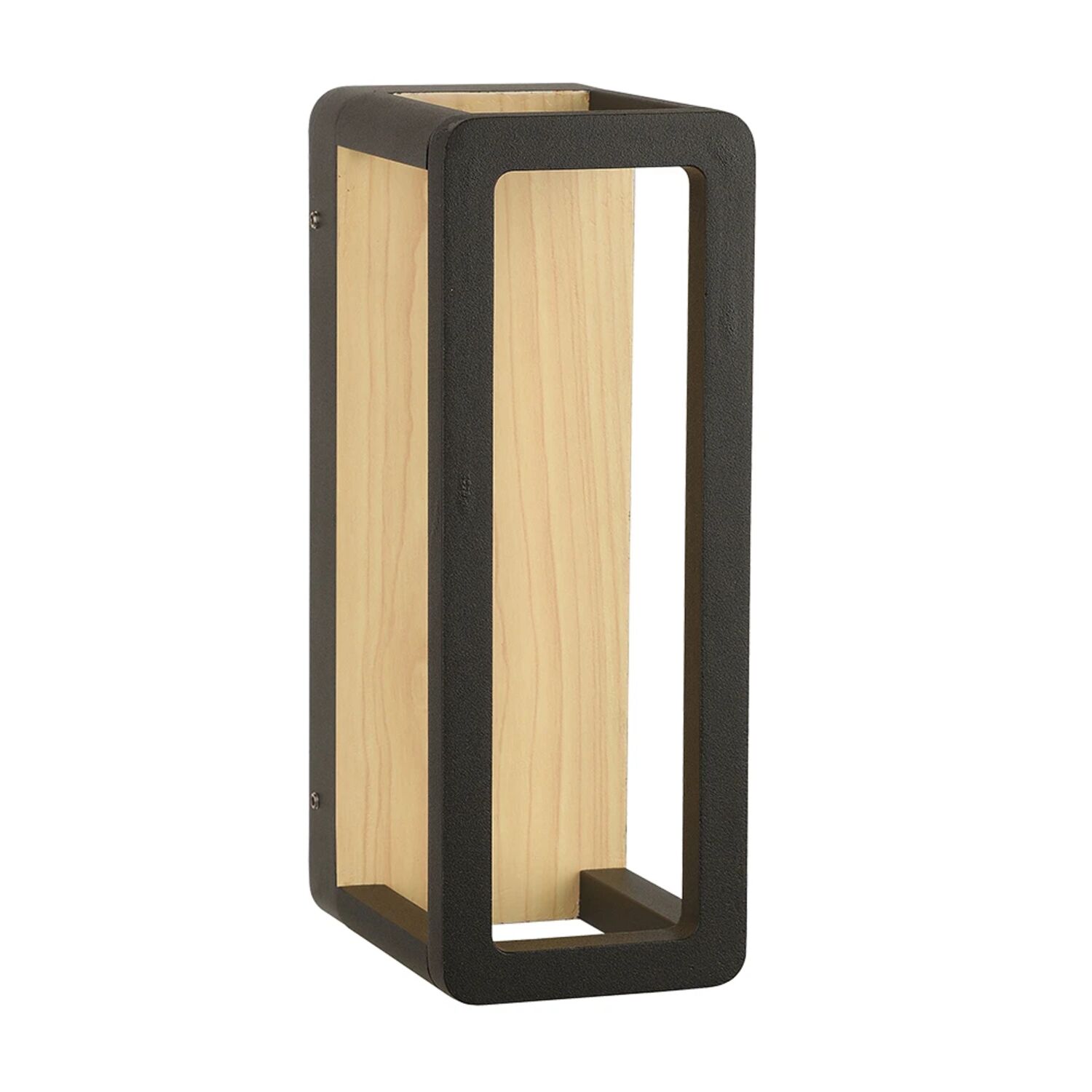 Фасадный светильник Arte Lamp Hassaleh A3374AL-1BR, арматура коричневый, плафон алюминий черный
