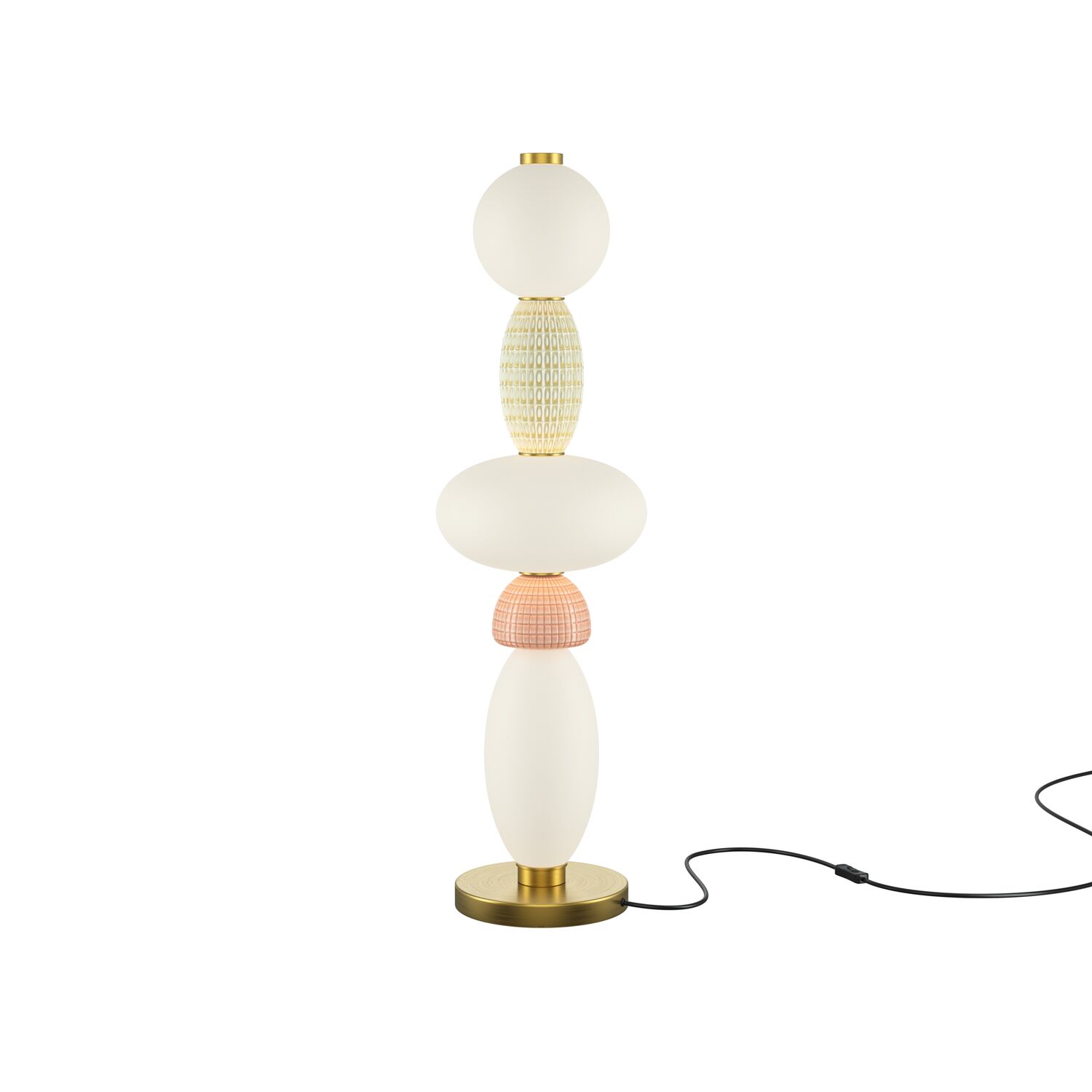Настольный светильник Maytoni Adore MOD297TL-L24BS3K, арматура латунь, плафон стекло разноцветное