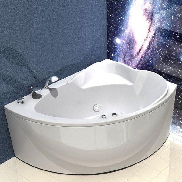 Акриловая ванна Акватек Альтаир 160х120, правая, цвет белый - фото 1