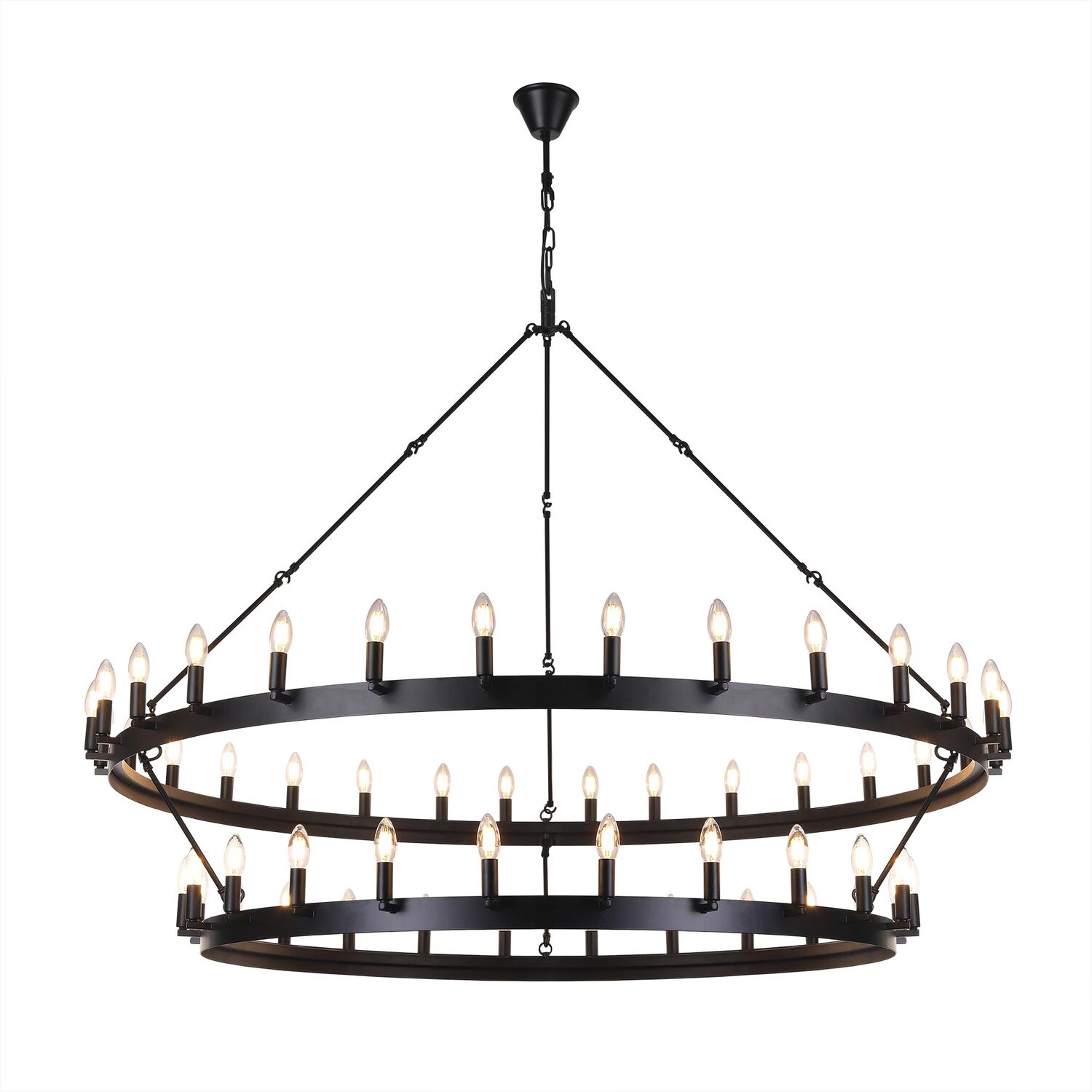 Подвесная люстра Citilux Смитсон CL470254, арматура черная