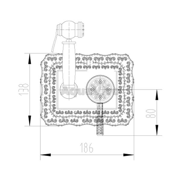 Гигиенический душ Lemark Jasmine LM6619ORB со смесителем, встраиваемый - фото 1