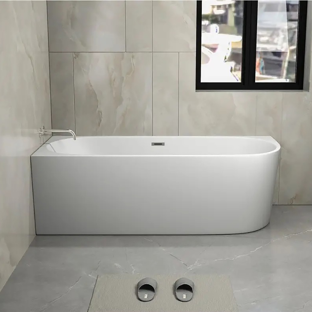 Ванна CeruttiSPA Ami L CT10090 170x75 акриловая, левая, цвет белый - фото 1