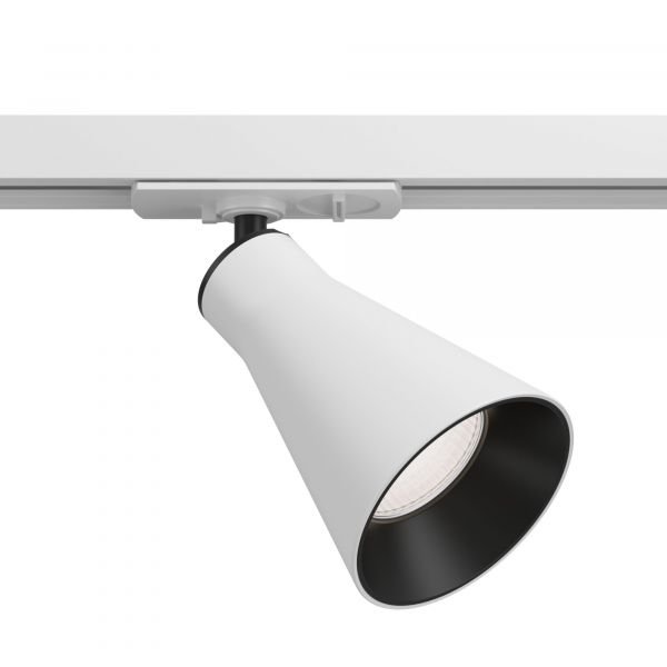 Трековый светильник Maytoni Technical Virar TR022-1-GU10-W, арматура белая, плафон металл белый