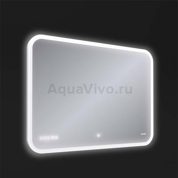 Зеркало Cersanit LED 070 Design Pro 100x70, с подсветкой, с функцией антизапотевания, с часами и Bluetooth