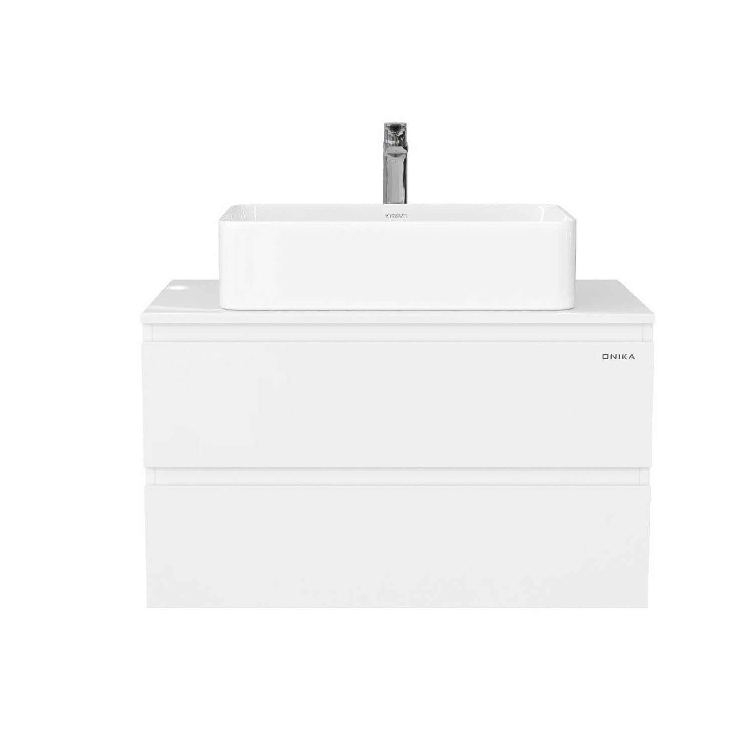 Тумба под раковину Оника Алеста 80, цвет белый - фото 1