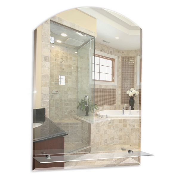 Зеркало Mixline Шанс Люкс 50x67, с полкой