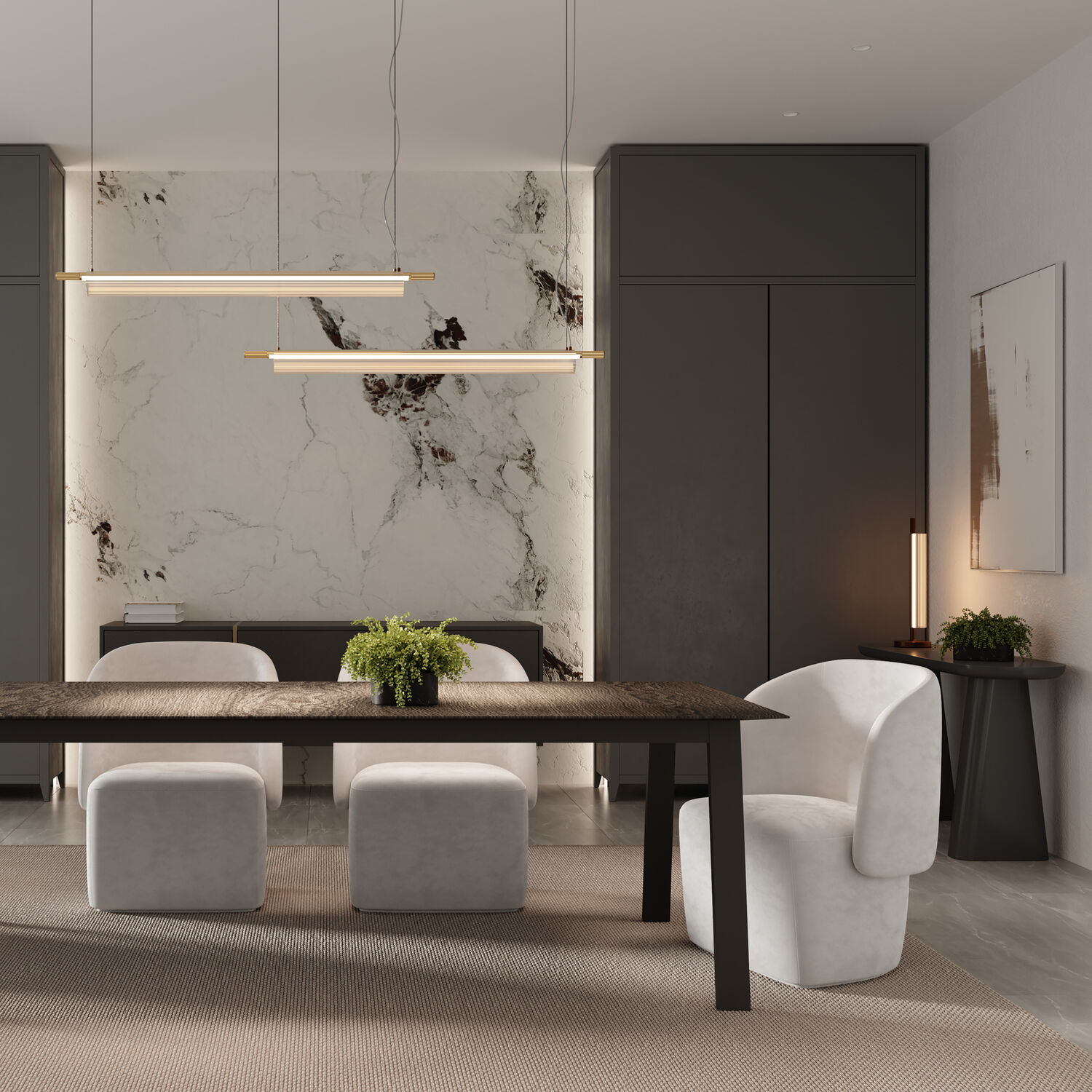 Подвесной светильник Maytoni Loom MOD258PL-L20BS3K, арматура латунь, плафон стекло прозрачное - фото 1