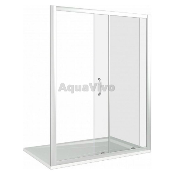 Душевая дверь Good Door Latte WTW-120-C-WE 120, стекло прозрачное, профиль белый