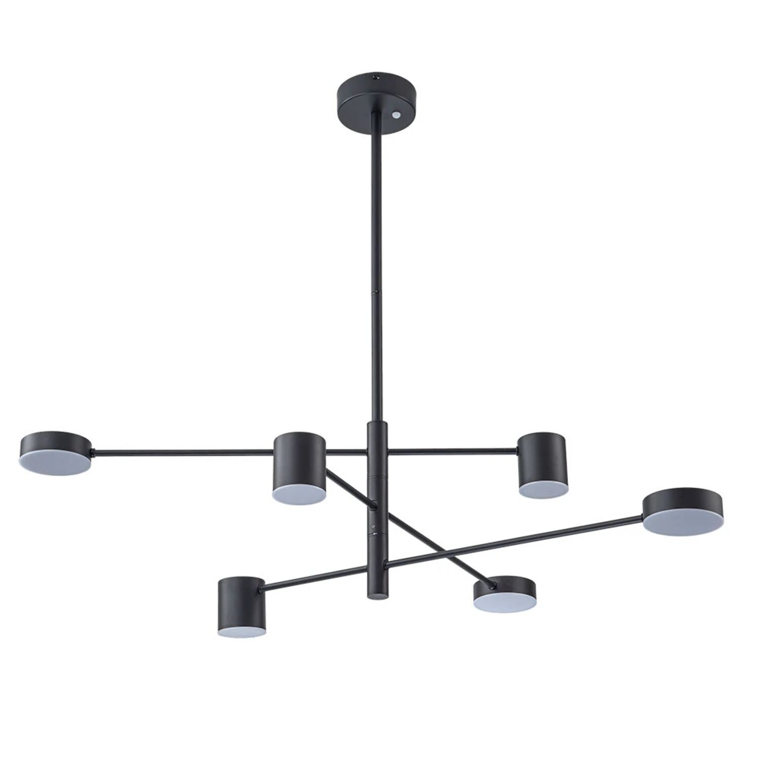 Подвесная люстра Arte Lamp Stanley A2476PL-40BK, арматура черная, плафон  белый