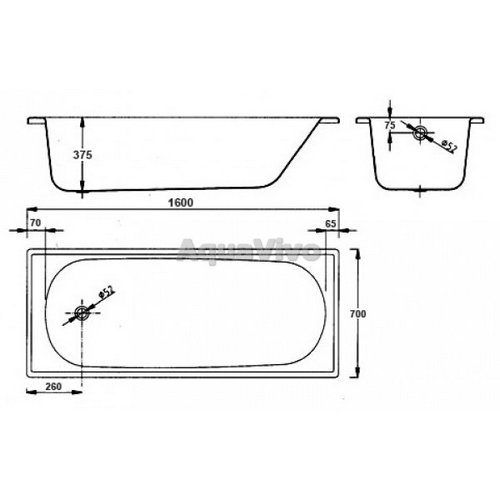 Ванна BLB Europa B60ESLS 160х70 см стальная