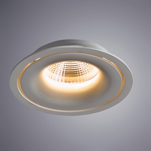 Точечный светильник Arte Lamp Apertura A3307PL-1WH, арматура белая, 8х8 см
