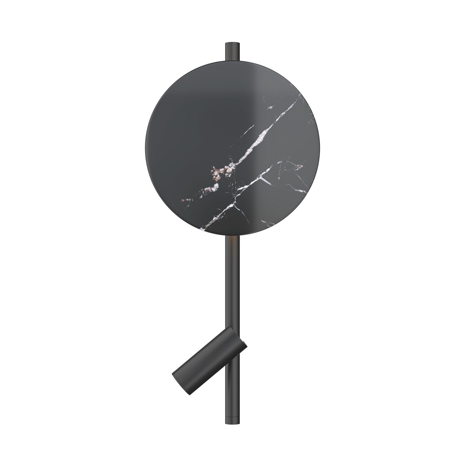 Бра Maytoni Solution MOD450WL-L9B3K, арматура черная, плафон мрамор черный