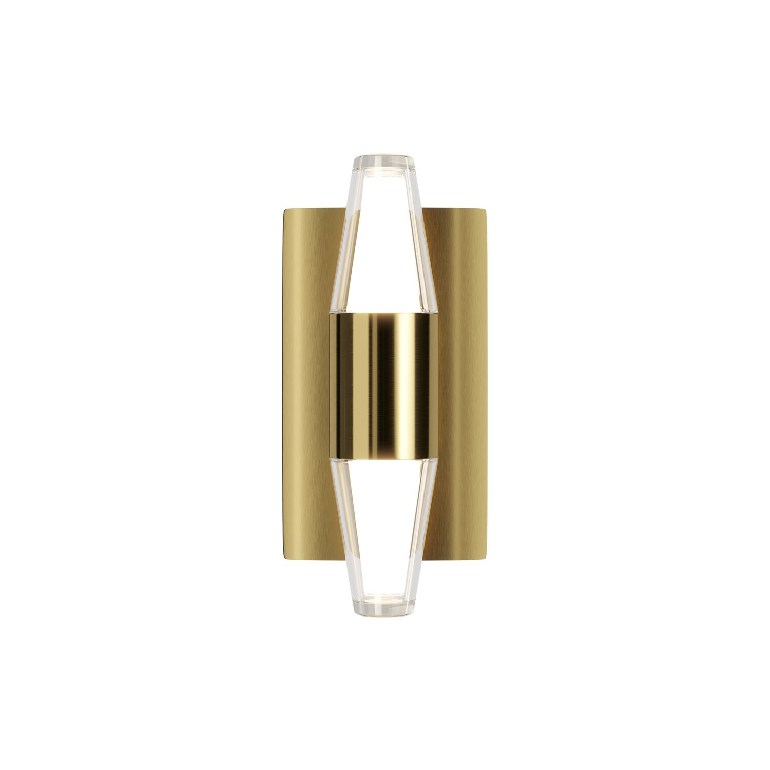 Бра Maytoni Arana MOD401WL-L6BS3K, арматура латунь, профиль акрил прозрачный / белый