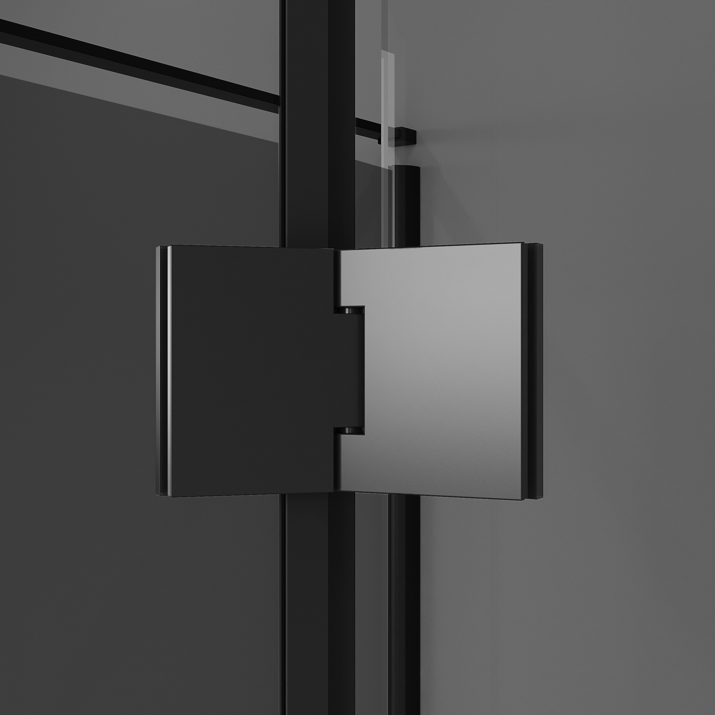 Душевой уголок Niagara Nova NG-2831-34 Black 90x90, стекло тонированное, профиль черный матовый