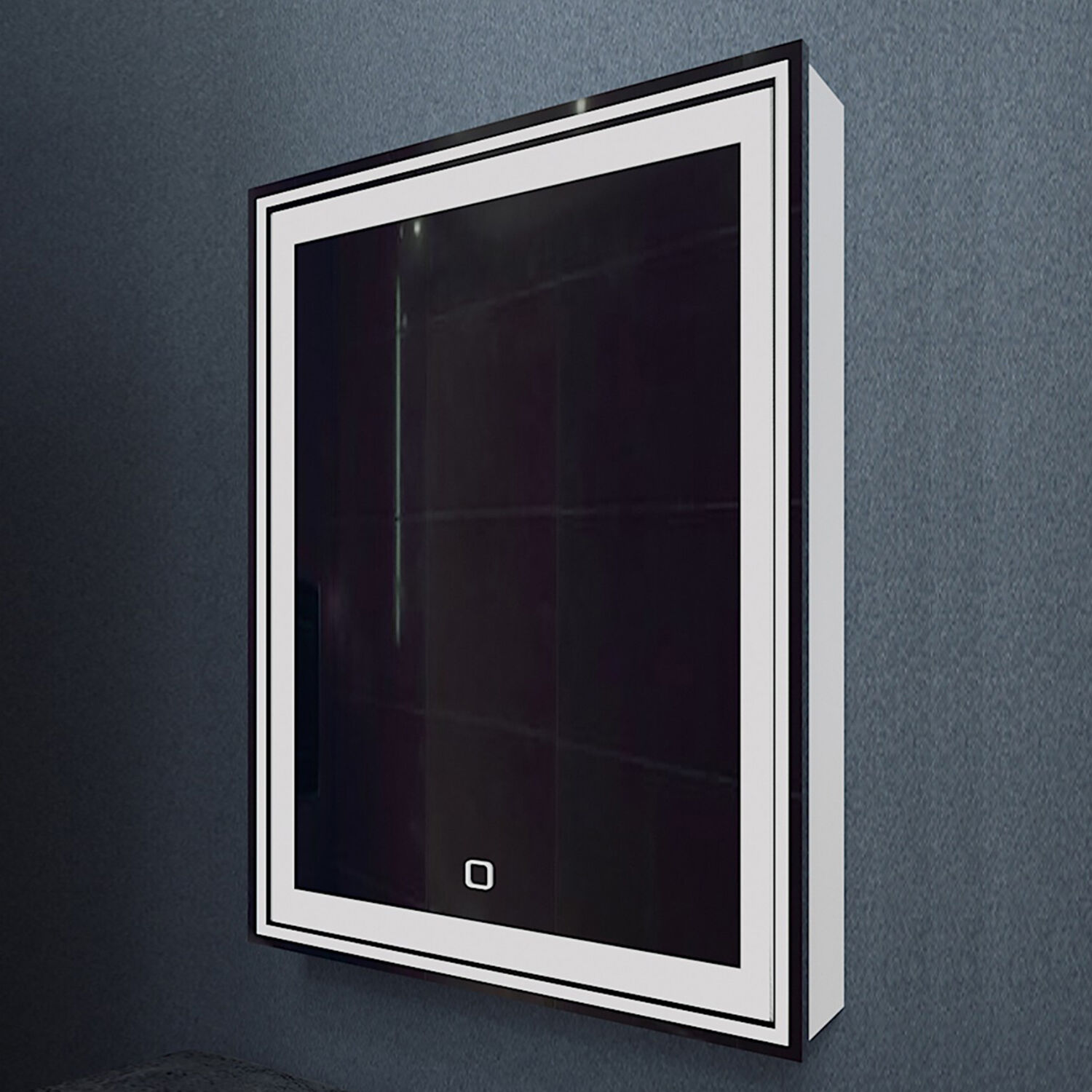 Шкаф-зеркало Mixline Мелис 60x80, правый, с подсветкой, цвет белый - фото 1