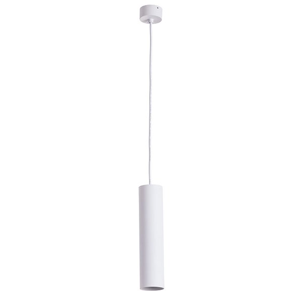 Подвесной светильник Arte Lamp Sirius A1524SP-1WH, арматура белая, плафон металл белый, 6х6 см