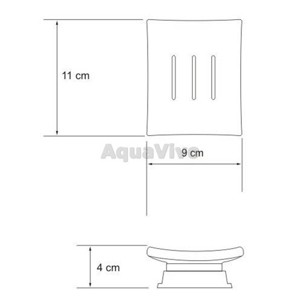 Мыльница WasserKRAFT Amper K-5429BLACK - фото 1