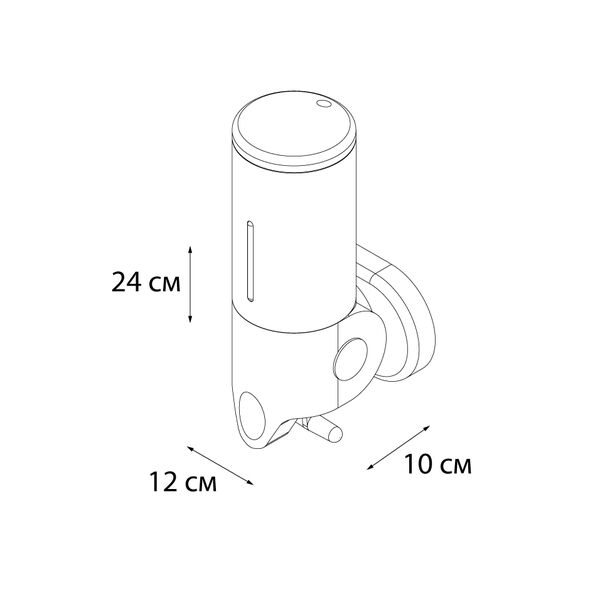 Дозатор Fixsen Hotel FX-31012A для жидкого мыла настенный - фото 1