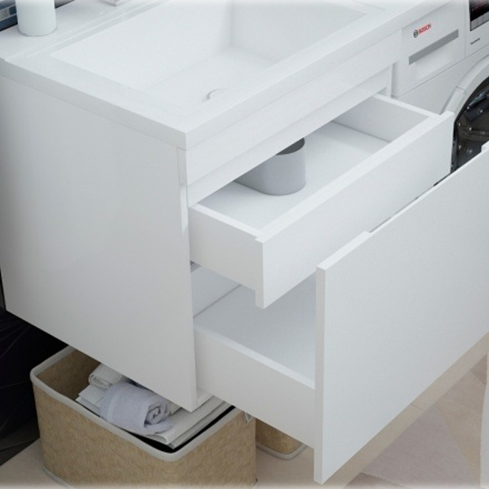 Тумба под раковину Corozo Альтаир 56, подвесная, цвет белый - фото 1