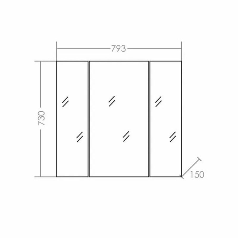 Мебель для ванной Санта Омега 80 подвесная, с ящиками, цвет белый