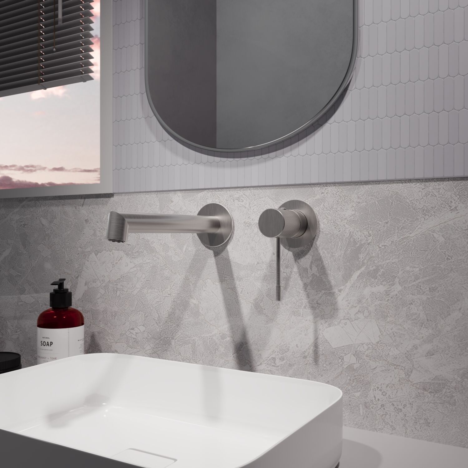 Смеситель Vincea Desire VBFW-1D1BN для раковины, встраиваемый, цвет брашированный никель - фото 1