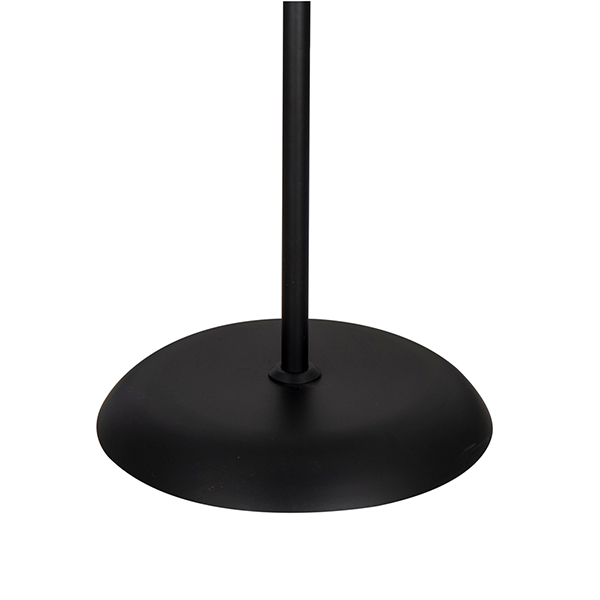 Торшер Arte Lamp Duetto A9569PN-2BK, арматура черная / медь, плафон пластик белый, 30х30 см