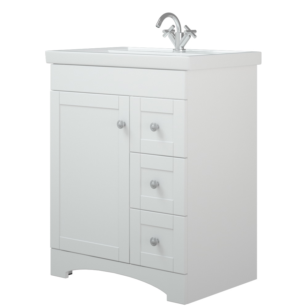 Мебель для ванной Corozo Техас 70, цвет белый - фото 1